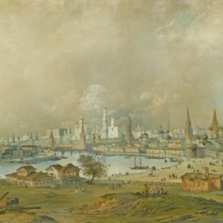 View of the Moscow Kremlin from the Ustinsky Bridge